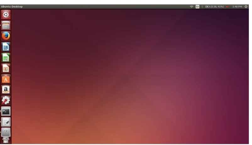 Figure 5.1: A screen capture of the working Ubuntu 14.04 environment