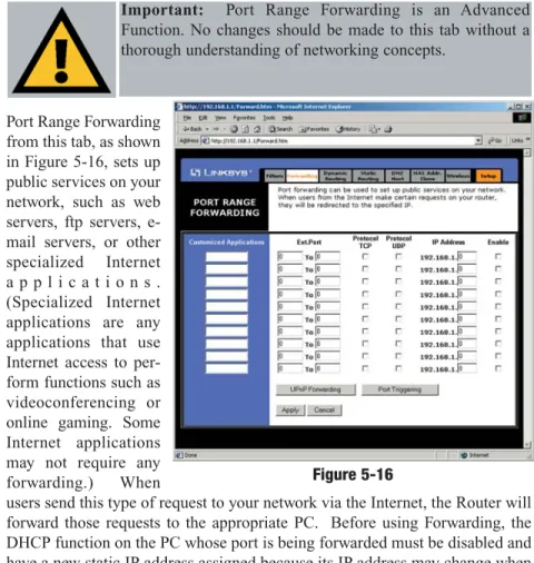 Figure 5-17Port Range Forwarding