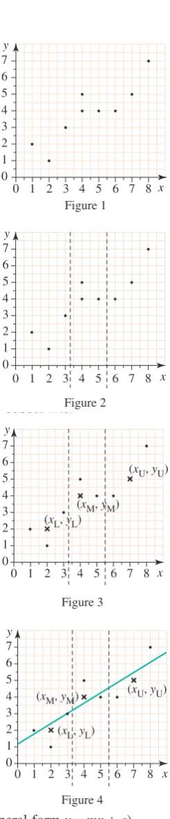  Divide the points into 3 groups using verticaldivisions (see ﬁgure 2). The number of points in aFigure 1