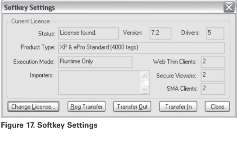 Figure 17. Softkey Settings