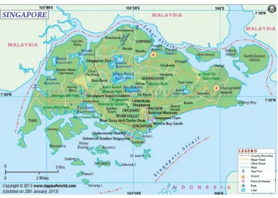 Figure 5: Map of Singapore 