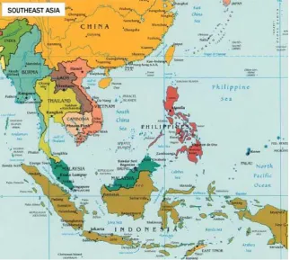 Figure 6: Map of 11 countries in Southeast Asia 