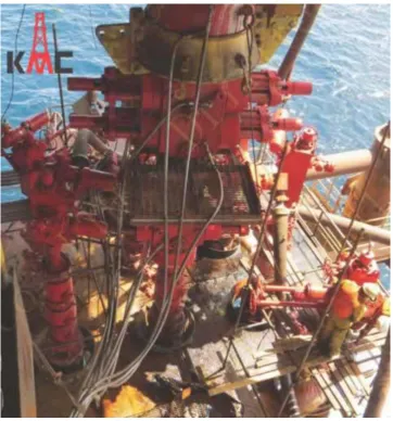 Figure 5: Image of Ocean Drill BOP being deployed Source:  http://www.drilltech.cn/info/Ocean-drilling-BOP-137-1.htm  
