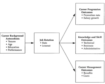 Figure 4: Conceptual framework for job rotation and career development relationships 