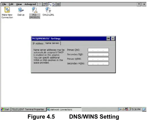 Figure 4.4 PCI-DP838151 Network Interface Setting 