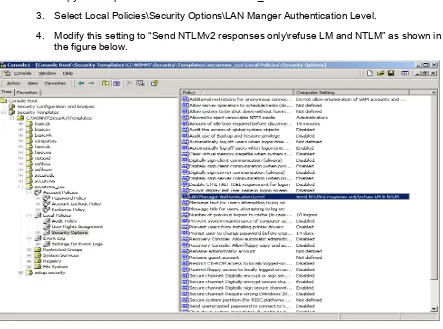 Figure 2 - Configure Authentication Level 