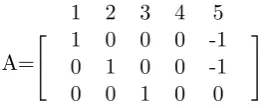 Figure 2.11: Matrix A.