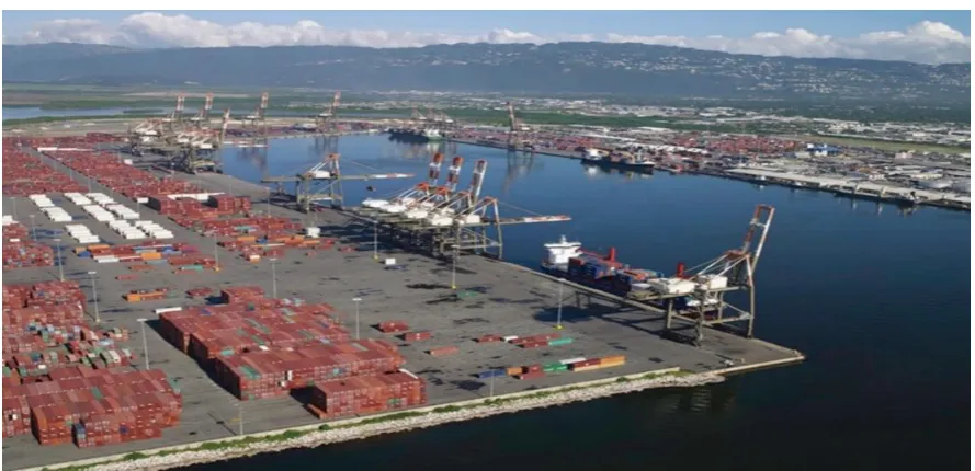 Figure 1.3: Aerial Picture of the Port of Kingston  