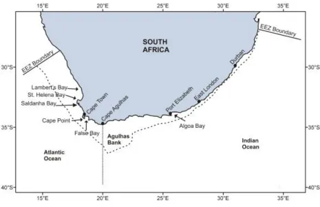 Figure 2:  South African EEZ 