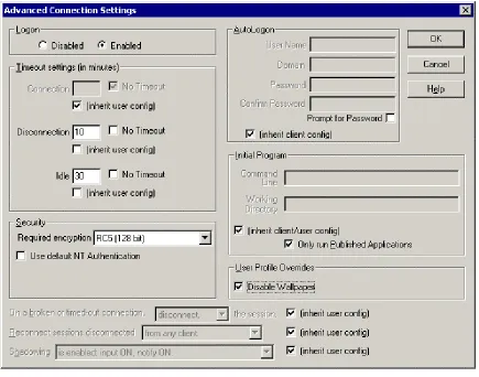 Figure 2 3.1 Advanced Connection Settings 