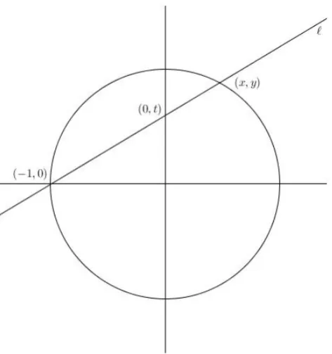 Figure 1.3: Rational Points on the Unit Circle