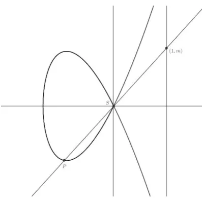Figure 1.13: Projecting P Onto x = 1