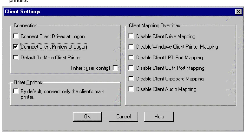 Figure 10.1: Citrix Connection Configuration 