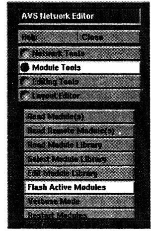 Figure 1. Module Tools menu.