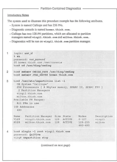 Figure 13. Generating diagnostic inrormation on a partition -1 or 2 