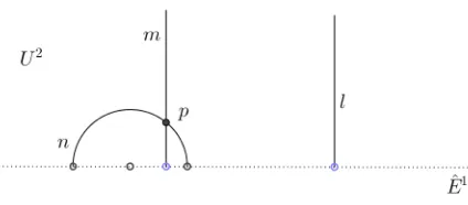 Figure 2.6: Hyperbolic Planes/Geodesics of U 3
