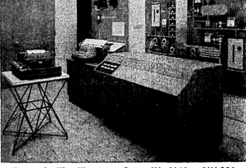 Figure 3. The Thompson Ramo Wooldridge RW-300 Digital Control Computer. Combined typewriter, paper 