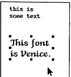 Figure B-18-- Pasted Text, Pointer mode