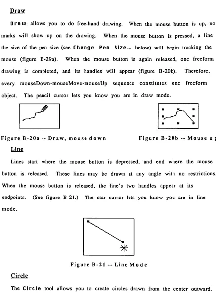 Figure B-20a Draw, mouse down