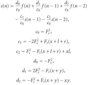 Figure 6: Reservoir model equivalent structures.