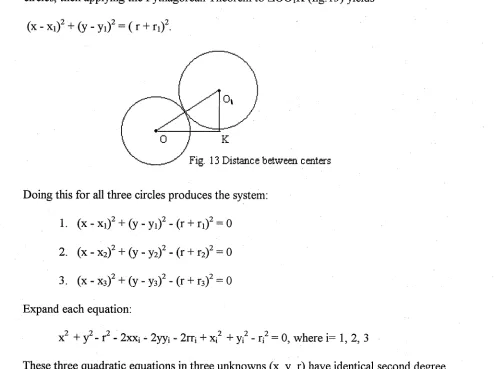 Fig. 13 Distance between centers
 