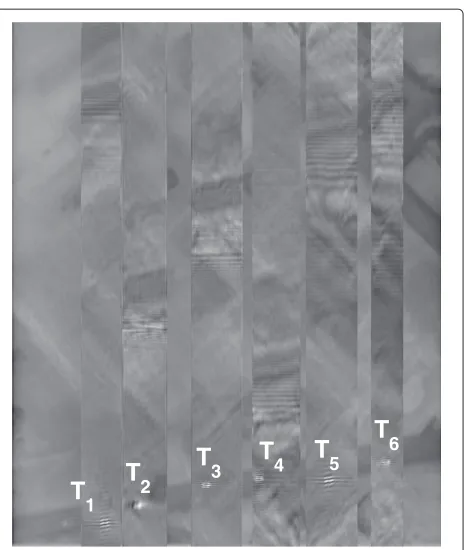 Figure 12 Refocused and azimuth-displacement-correctedmoving targets.