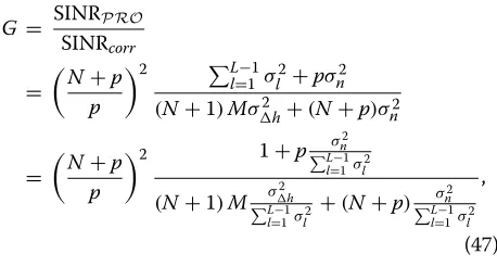 Table 1 Average power delay proﬁles of multipathchannels
