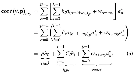 Figure 1 Signal frame structure of an OFDM-based communication system.