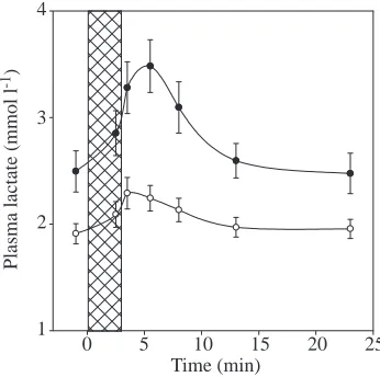 Fig. 4. Representative graph of the Niroscope data obtained during a 3.5minsubmersion of seal A during the trained session