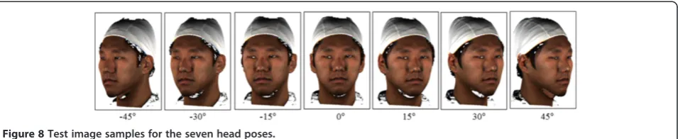 Figure 8 Test image samples for the seven head poses.