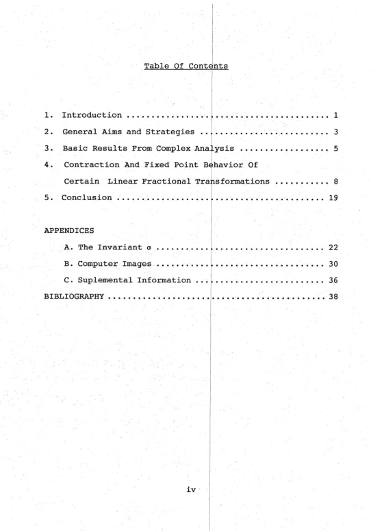 Table Of Conteihts
 