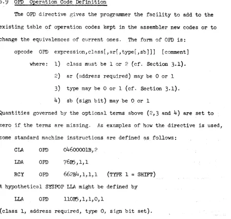 table boundary is reset; thus if an opcode is redefined somewhere duri~g 
