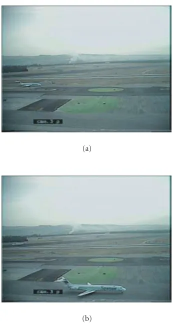 Figure 10: Single-target scenario 1. (a) t = 15 and (b) t = 124.