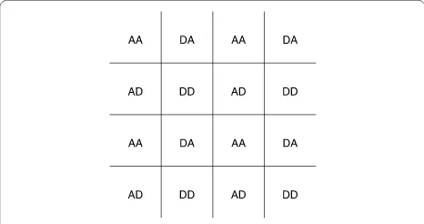 Figure 2 Position of resulting sub-band coefﬁcients on a grid.