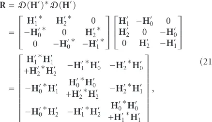 Figure 4 shows, for the two-channel system, the forwardmodel (shaded in gray) as well as the linear estimate of both