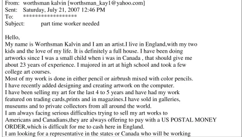 Figure 3 - Phishing Email Example 2 