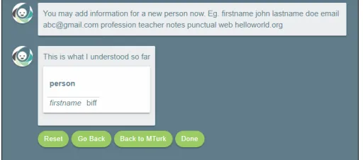 Figure 3.1: Chatbot’s response
