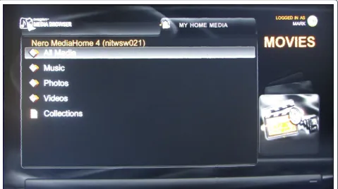 Figure 9 Example of the menu test under constant illumination conditions. This is an example of the menu test
