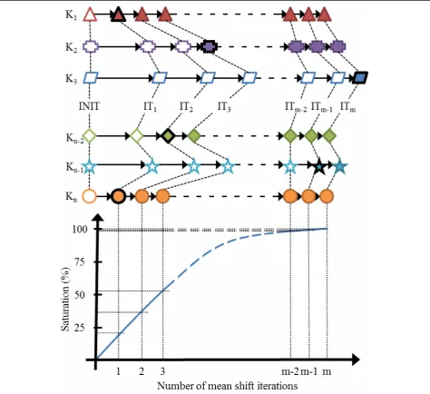 Figure 2 Demonstration of the kernel saturation tendencylength of the shift of the given kernelconsecutive iteration for that kernel is redundant
