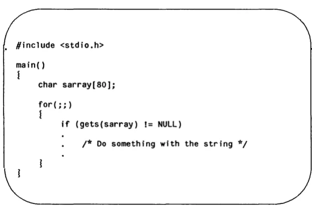 Figure 2-8: How gets Is Used in a Program 