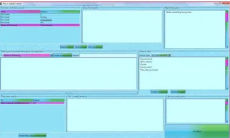 Figure 2: The Mifrenz Child GUI.  All the information is available from a single screen making navigation easy.