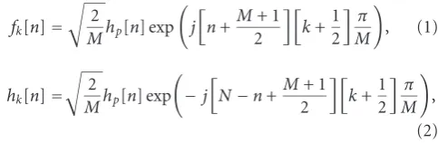 Figure 1 shows the structure of the complex exponen-OFDM with (complex)between [bit rate since in general the subcarrier symbol rate in FBMCis twice that of OFDM for a ﬁxed subchannel spacing