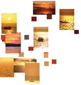 Figure 1: Example of a region in the LSI space used for image content interpretation. The small rectangles represent the color bins modelingthe real color patterns present in the images from the corresponding region/cluster