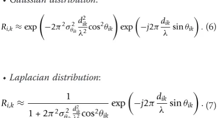 Figure 2 Scenario of mean AoA and AS estimation for non linear array.