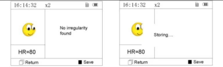 Figure 3-5 Measurement Result Screen                          Figure 3-6 Data Saving 