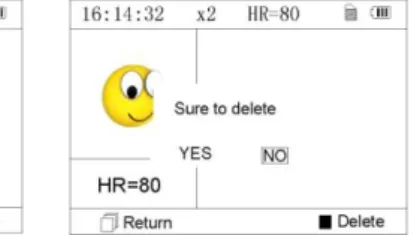 Figure 3-12                                                            Figure 3-13  (1) “   Return”: press “   Return” button to return to record list screen