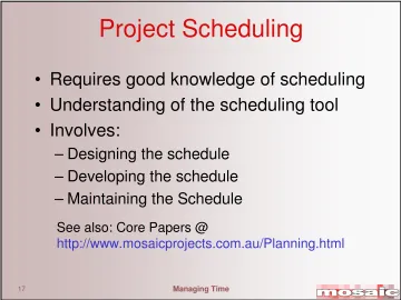 Figure © Guide to Good Practice in the Management of Time in Complex Projects 