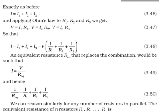 FIGURE 3.17  A combination of three resistors R 1 ,