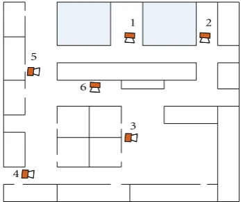 Figure 13: Experiment setup. Building plan where the observationswere taken.