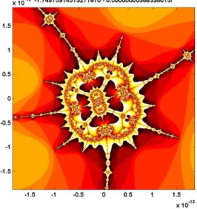 Figure 13.14. Region #10. A 10 13 magniﬁcation factor reveals a “mi- “mi-crobug” within the vortex.